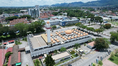 Ipoh, Malaysia - September 24, 2022: The Landmark Buildings and Tourist Attractions of Ipoh