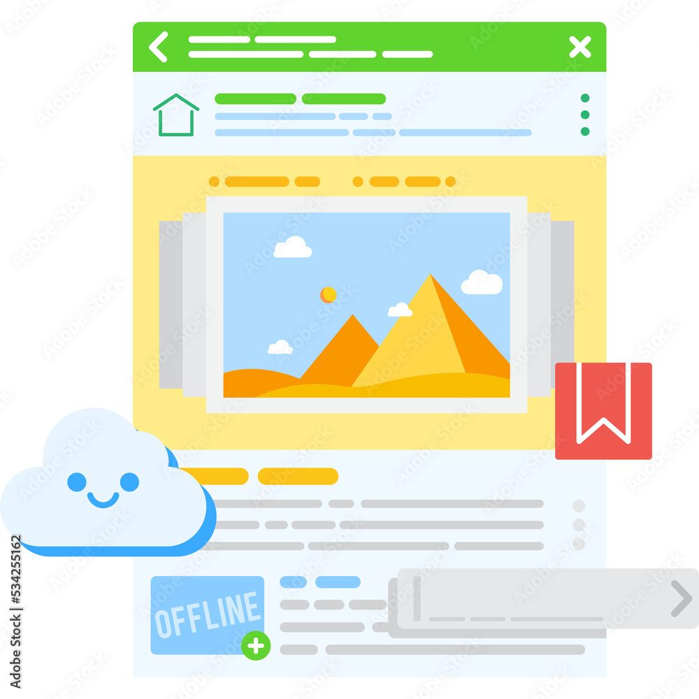 File icon offline access to information vector
