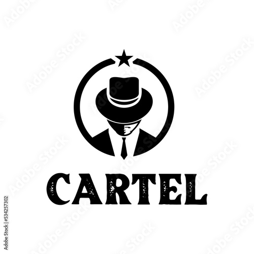 Cartel icon vector logo design