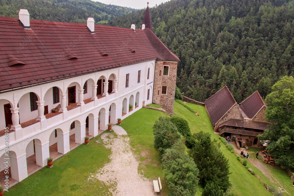 The castle at Velhartice, Czech republic