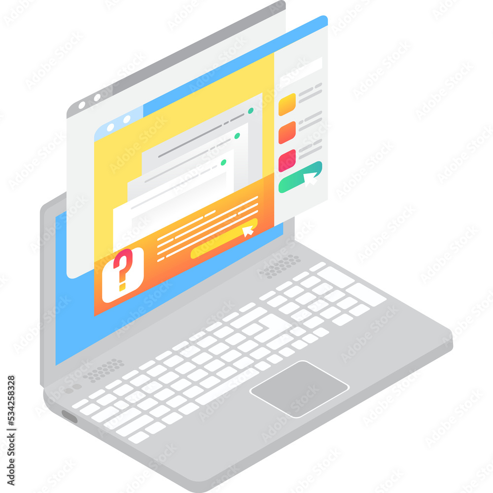 File document on laptop computer vector icon File document on laptop computer vector icon