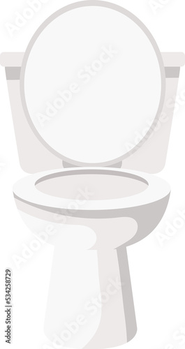 Cartoon illustration object toilet