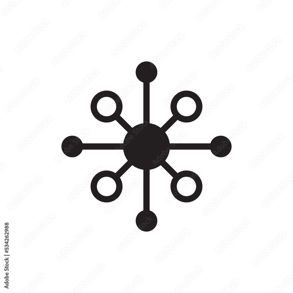Molecule Science Icon Vector Illustration