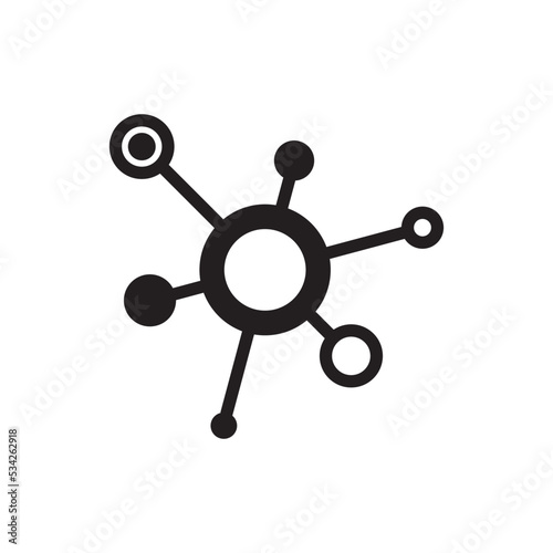 Molecule Science Icon Vector Illustration