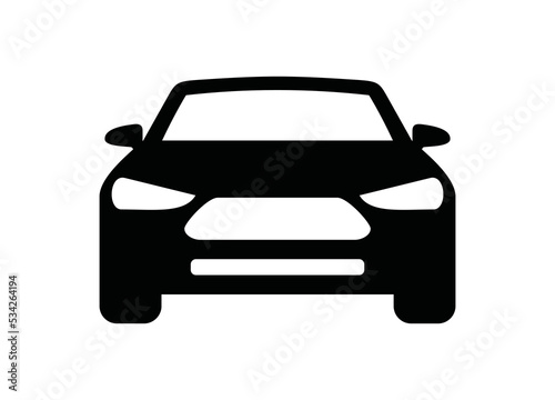 Car icon vector. vehicle silhouette