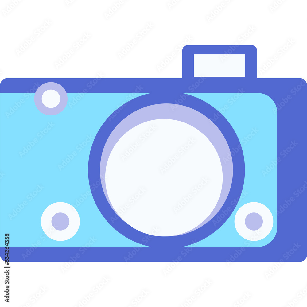 Photo camera flat icon vector isolated on white Photo camera flat icon vector isolated on white