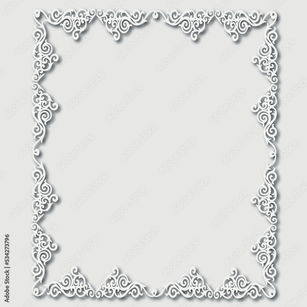 Frame, in the style of an ornament, Vector illustration eps 10, Art. Frame, in the style of an ornament, Vector illustration eps 10, Art.