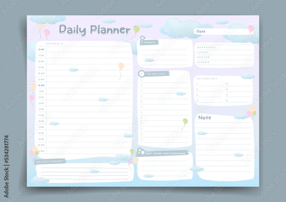 Daily planner, Day planner, Date, Habit tracker. Monthly planner. Blank template. Vector illustration. Minimal style. Clean style. Daily to do. Cute style, Daily planner, Day planner, Date, Habit tracker. Monthly planner. Blank template. Vector illustration. Minimal style. Clean style. Daily to do. Cute style,