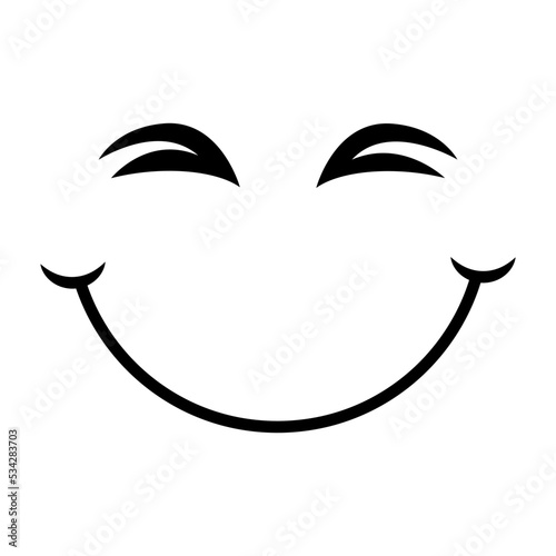 Smiley Face icon vector. Happy Face illustration sign. laugh symbol or logo.