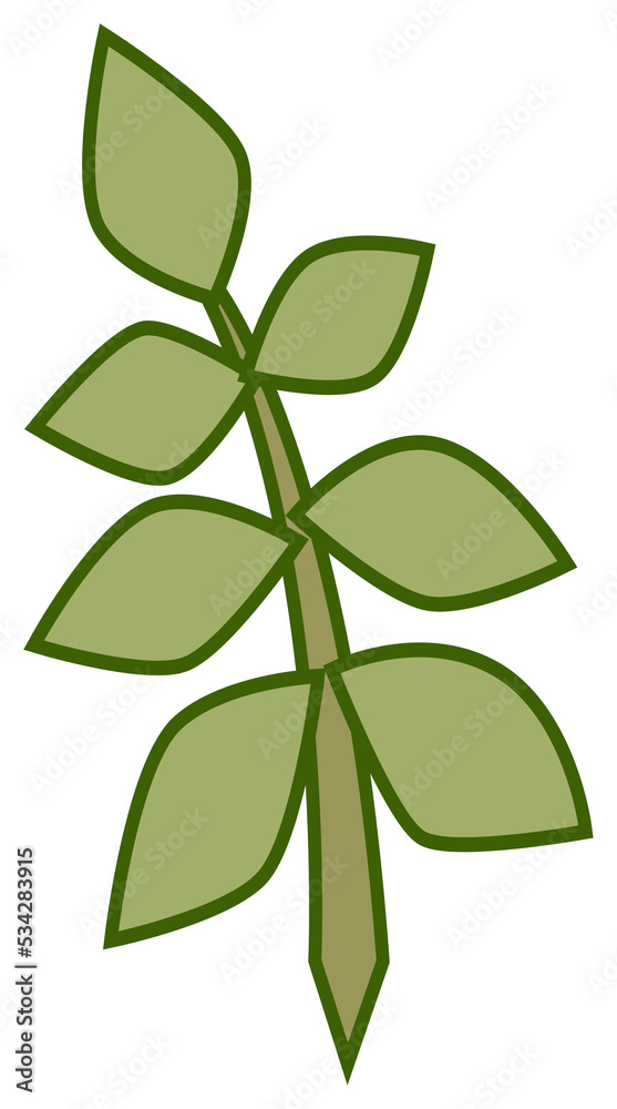 Plant illustration. Nature design element. PNG with transparent background. Plant illustration. Nature design element. PNG with transparent background.