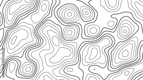 White wave paper curved reliefs abstract background, Abstract topographic contours map background. Geographic mountain relief. Abstract lines background. Contour maps. Business concept