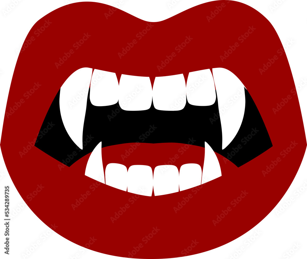 Obraz premium vampire fang teeth