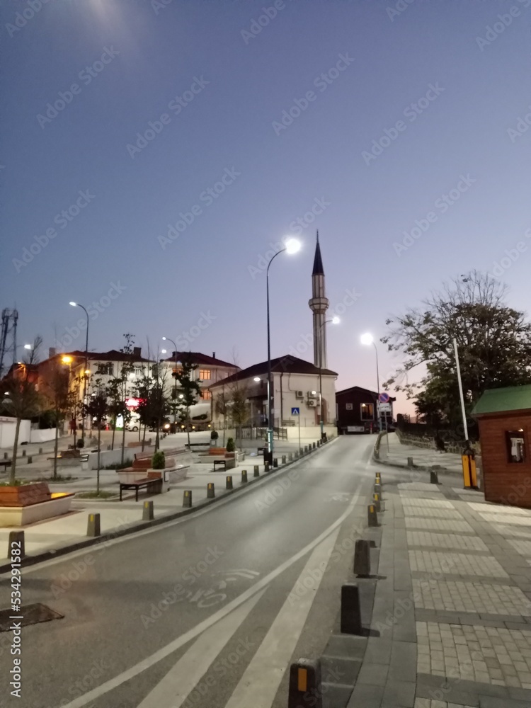 Fototapeta premium view of the town