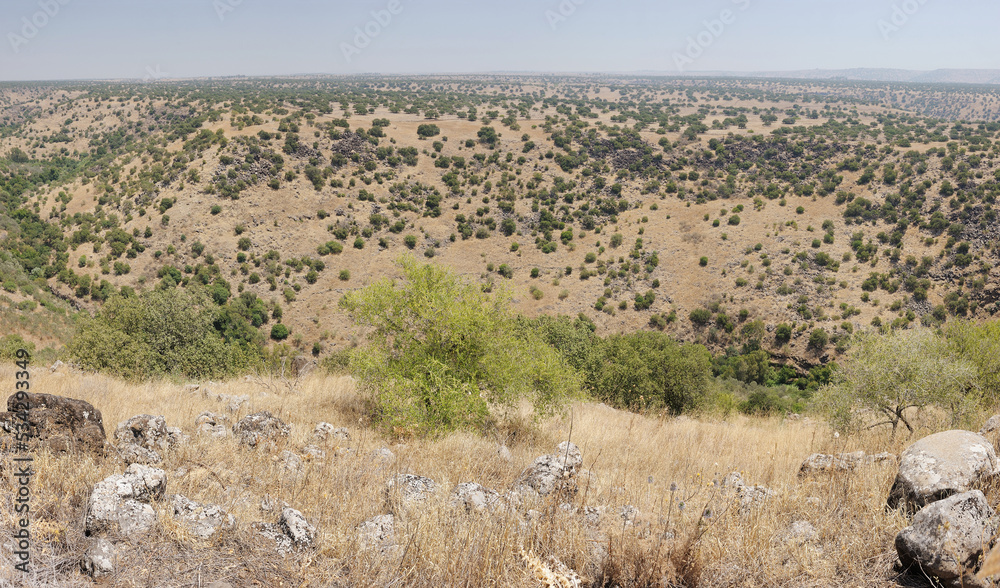 Panorama of the Meshushim in Israel