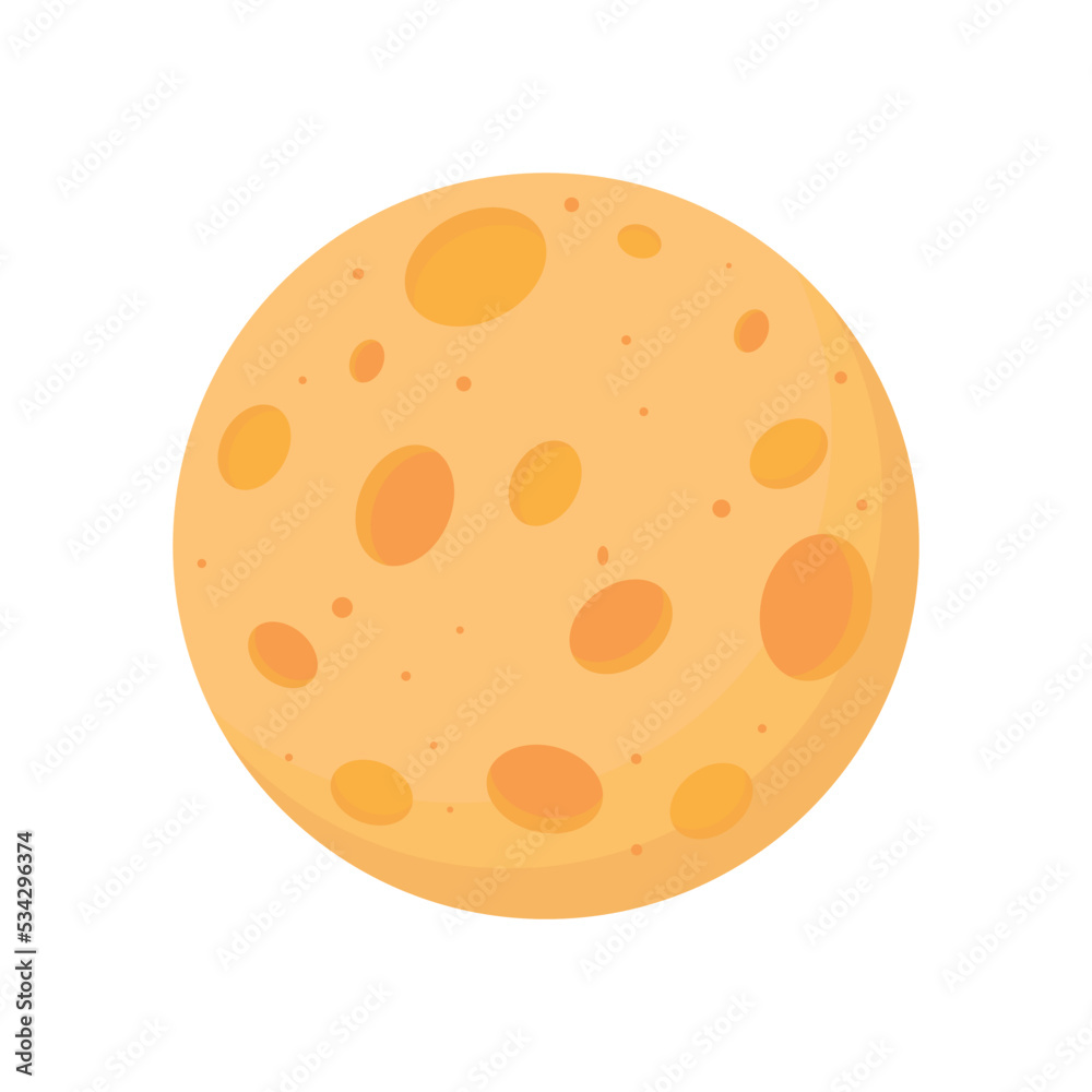 Full yellow moon with Craters in the Universe Full yellow moon with Craters in the Universe