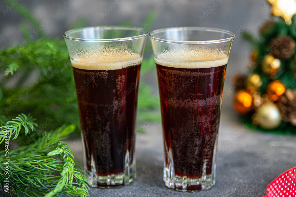 christmas hot sweet drink coffee cocoa cocktail, New Year sweet holiday meal food snack on the table copy space food background christmas hot sweet drink coffee cocoa cocktail, New Year sweet holiday meal food snack on the table copy space food background