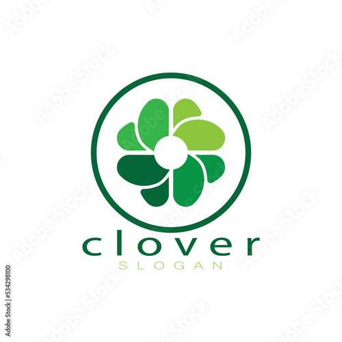 logo design inspiration icon illustration template vector clover or moringa leaves, for natural product design, health, medicine, clover and moringa agriculture, medicinal capsules
