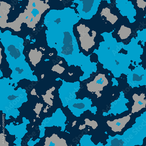 Textura vectorial de camuflaje Azul