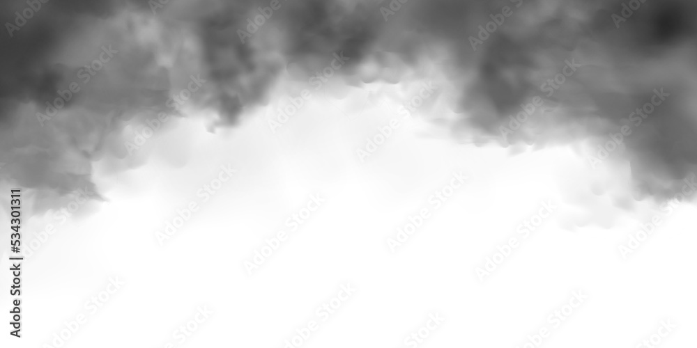 White Fog Or Smoke On Dark Copy Space Background Vector Stock Illustration  - Download Image Now - iStock