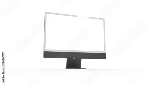 Realistic flat screen compu...