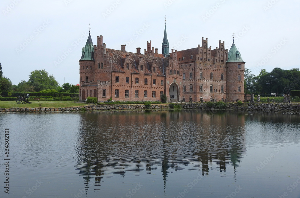 Egeskov Palace is a Renaissan style palace located in the south of the island of Funen - Denmark