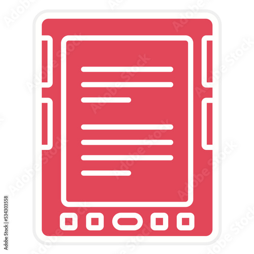 E-Book Reader Icon Style