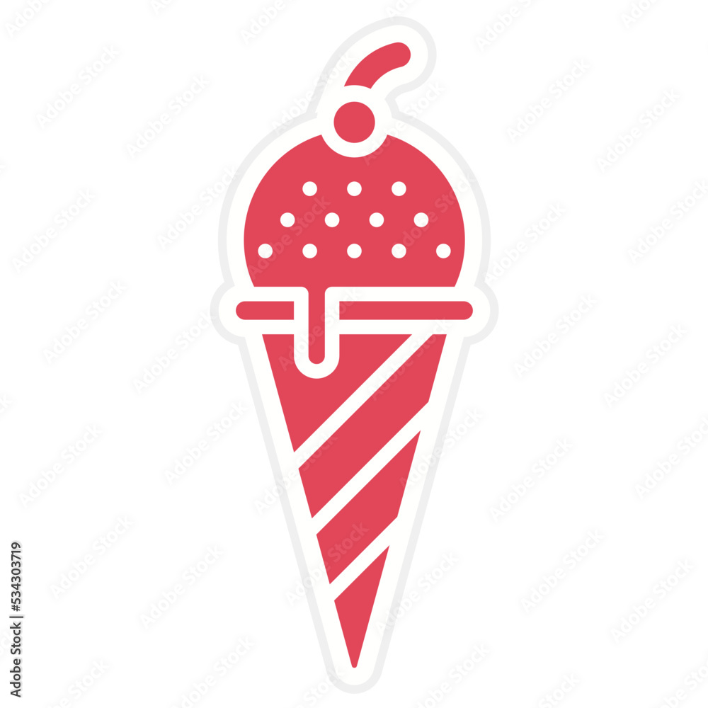 Ice Cream Icon Style Ice Cream Icon Style