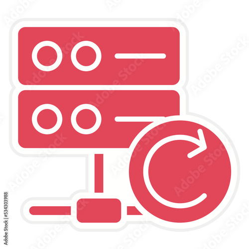 Database Backup Icon Style photo