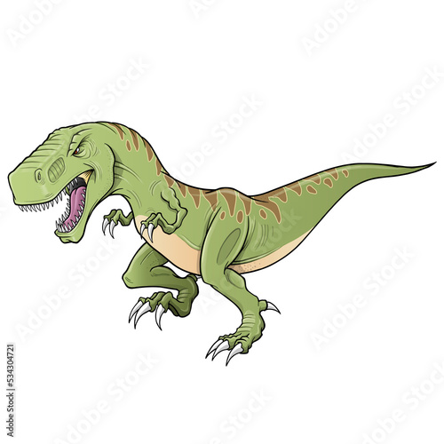 Tyrannosaurus rex Dinosaur PNG file with transparent background © Blue Foliage
