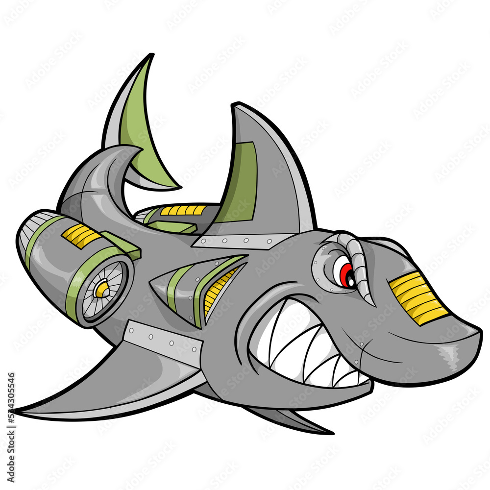 Robot Shark PNG file with transparent background Stock Photo | Adobe Stock