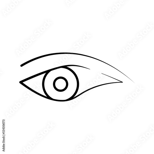 ye vector icon. Open eye icon, The eye of the beholder. vector icon Web design icon. Symbol of the human eye. eps 1o