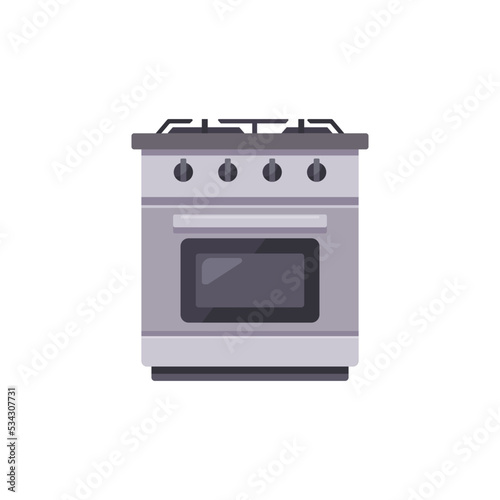 Oven vector illustration, oven flat icon