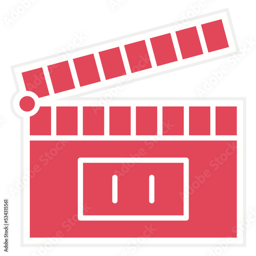 Clapperboard Icon Style