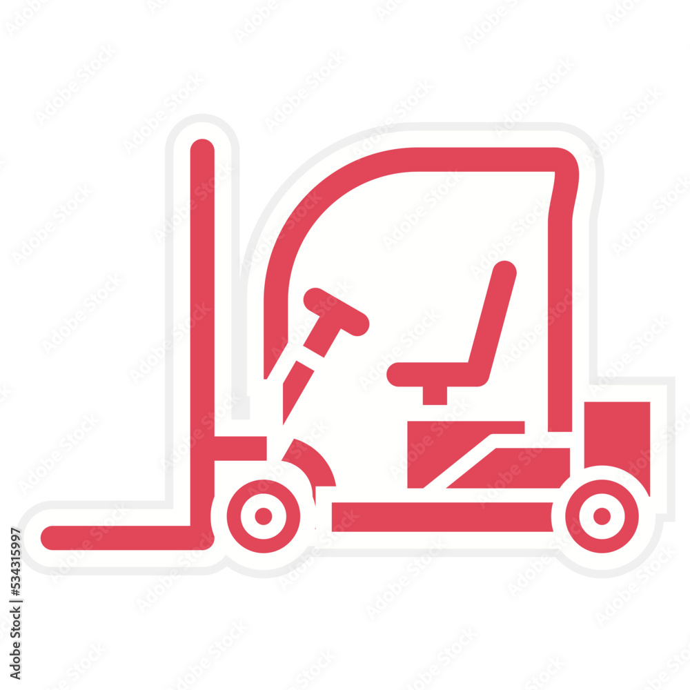 Forklift Icon Style Forklift Icon Style