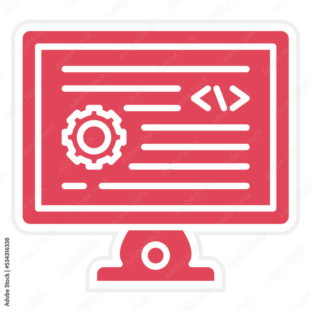 Backend Development Icon Style Backend Development Icon Style