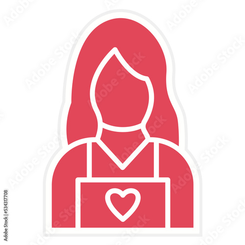 Child Caretaker Icon Style