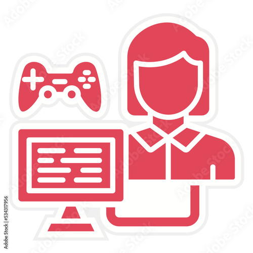 Game Modder Female Icon Style