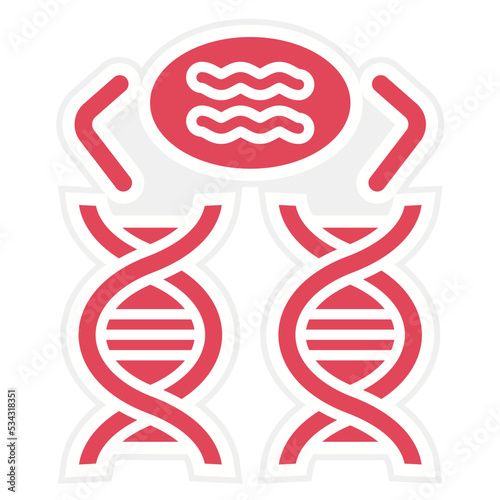 Genetic Comparation Icon Style photo