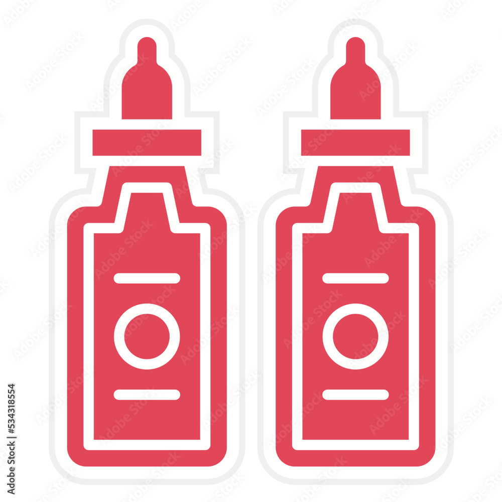 Bottles Icon Style Bottles Icon Style