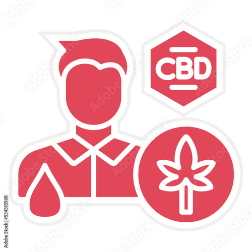 Cbd Oil Users Icon Style