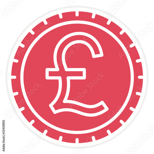 British Pound Icon Style