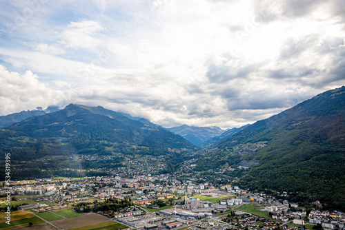 Survole de la Suisse et des Alpes en petit avion