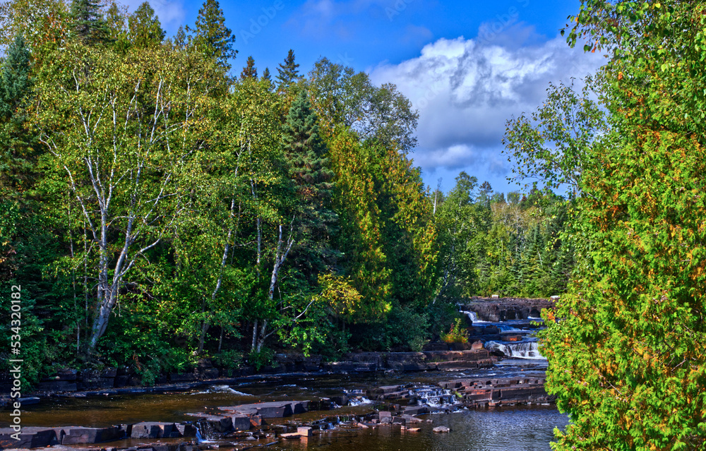 Every rock on the river has work to do with the water - Trowbridge Falls, Thunder Bay, ON, Canada