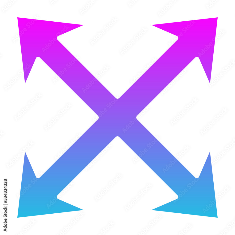 Maximize Glyph Gradient Icon Maximize Glyph Gradient Icon