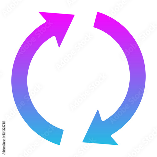 Circular Glyph Gradient Icon