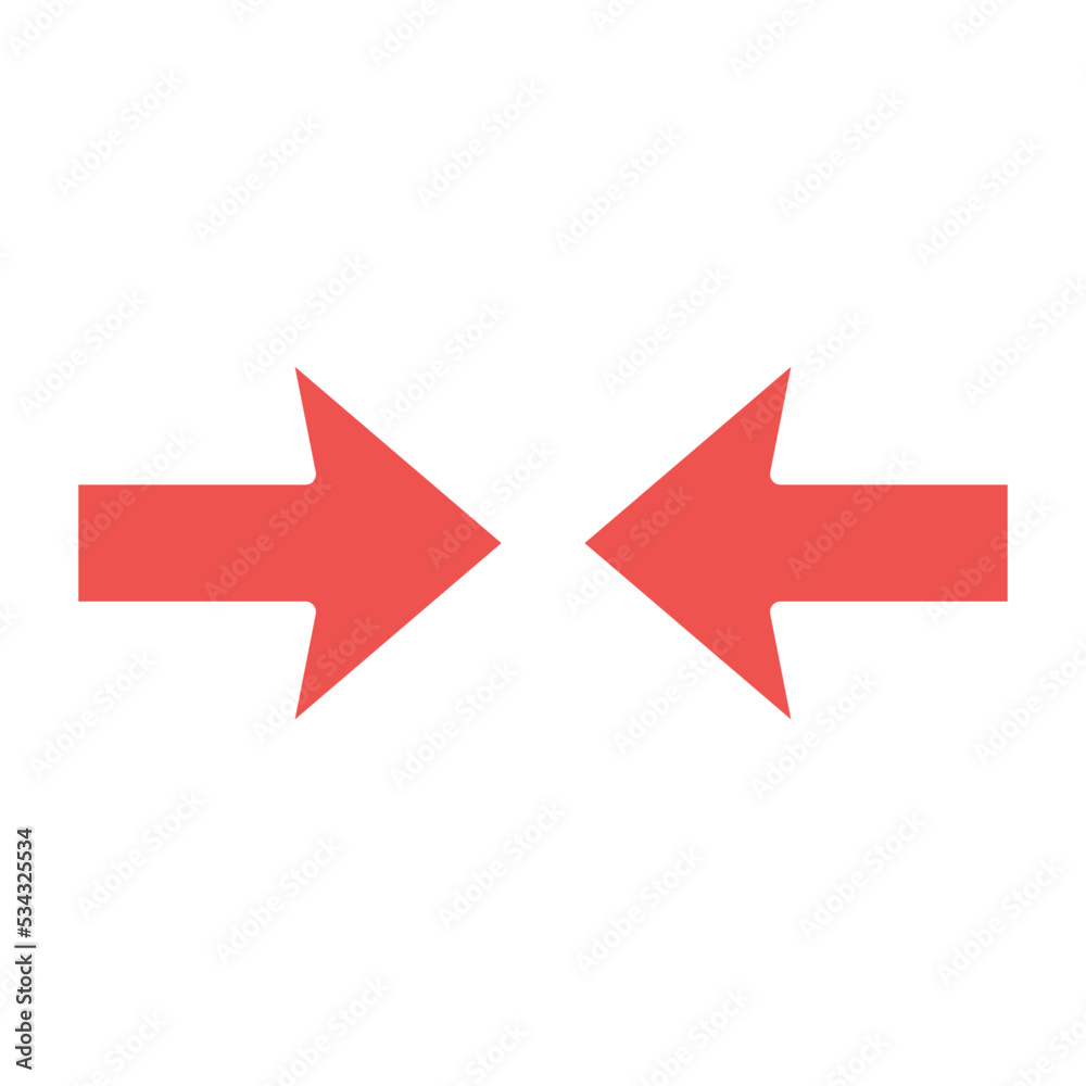 Opposite Arrows Multicolor Glyph Icon Opposite Arrows Multicolor Glyph Icon