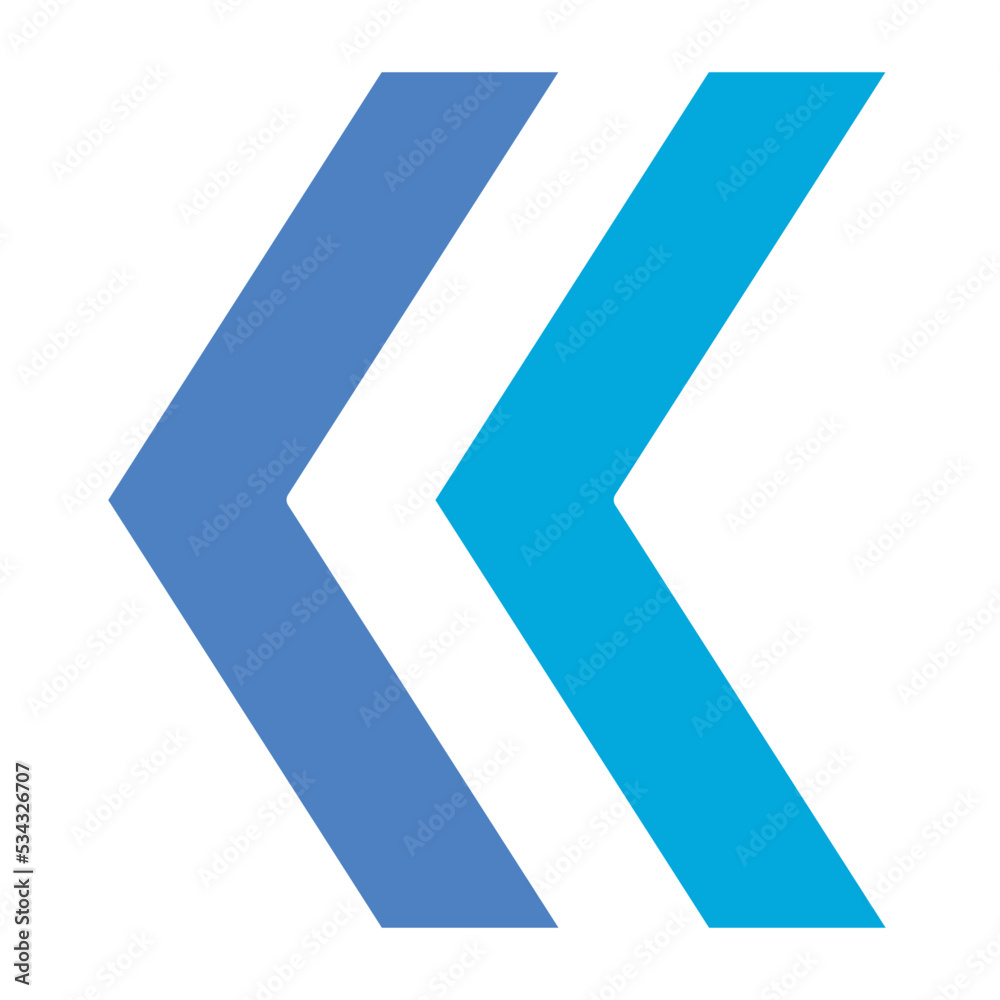 Left Chevron Glyph Two Color Icon Left Chevron Glyph Two Color Icon