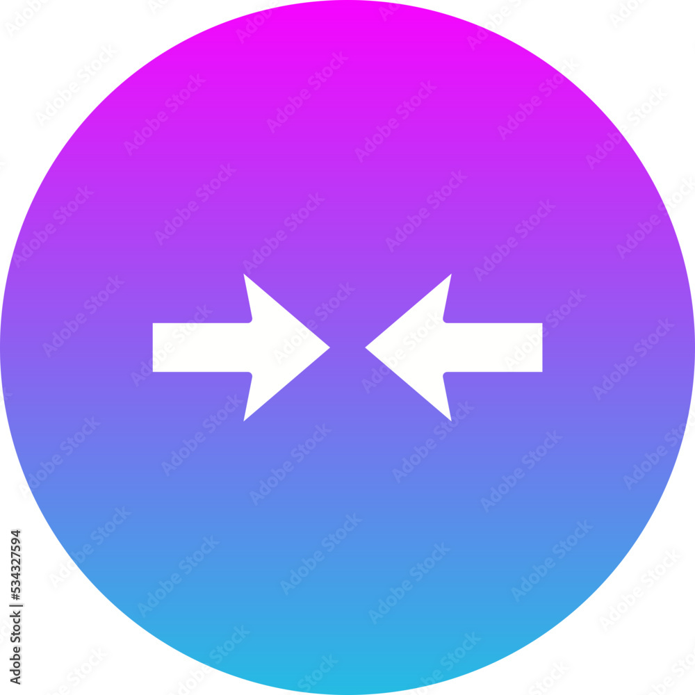 Opposite Arrows Gradient Circle Glyph Inverted Icon Opposite Arrows Gradient Circle Glyph Inverted Icon