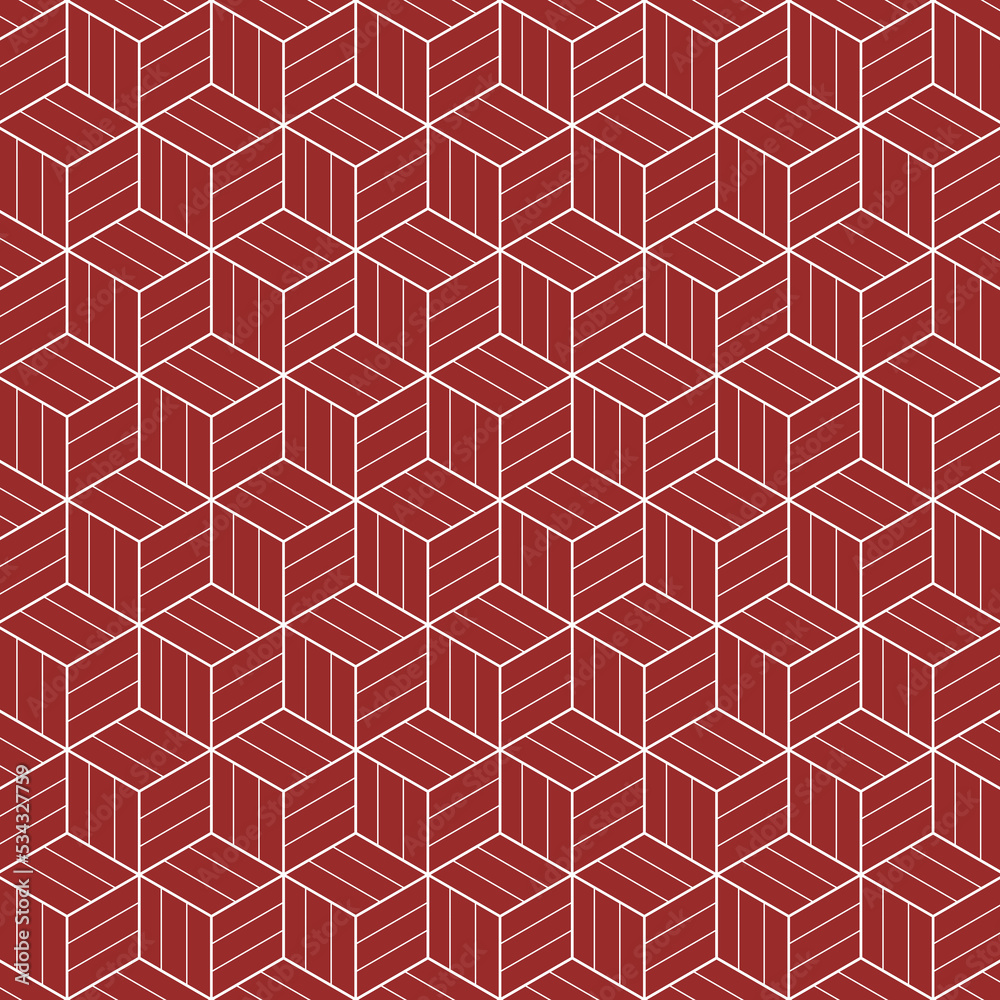 Lunar New Year Pattern - Red pattern design for Lunar or Chinese New Year.