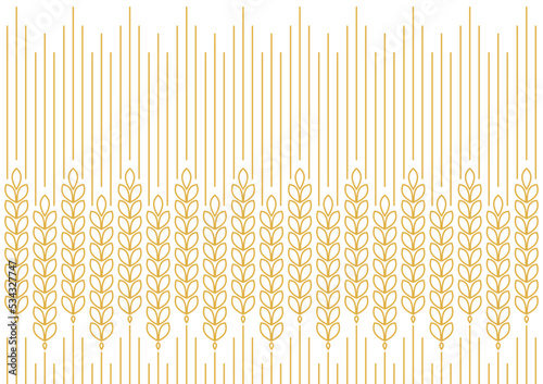 Wheat pattern wallpaper. oat symbol. free space for text. rice sign. Rice pattern wallpaper.